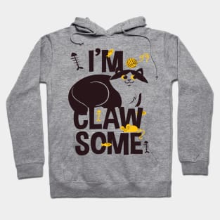 Awesome cat is Clawsome Hoodie